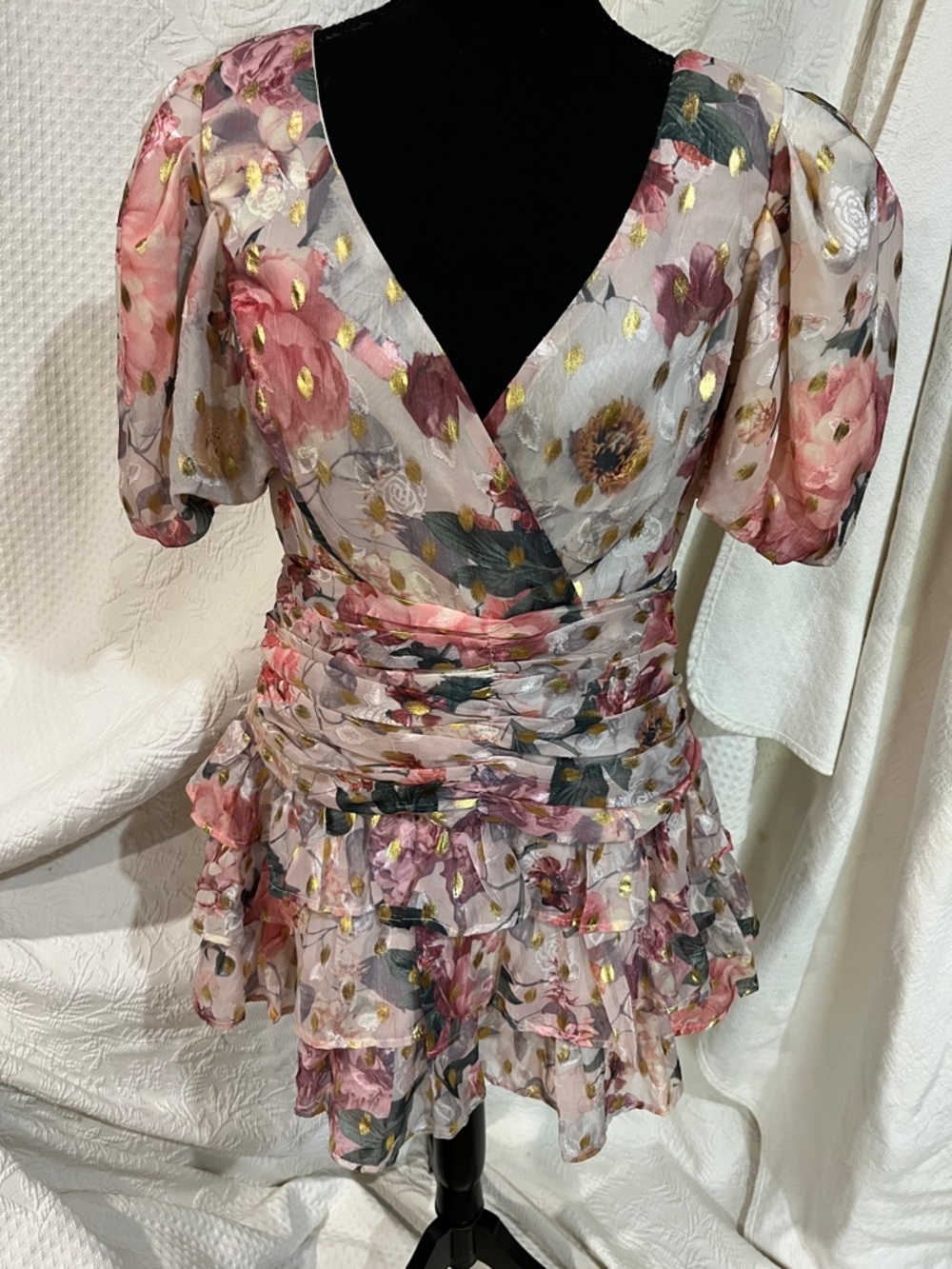 Fashion Nova Women Who Brunch mini dress, size large, new with tags